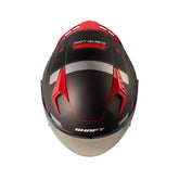 Casco Shaft 226 Gt Balam Negro Rojo Visor Iridium Rojo